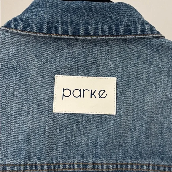 Parke Medium Wash Jean Jacket - Picture 3 of 9